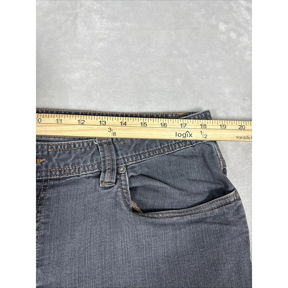 PrAna Men's Jeans Slim Fit Gray Charcoal‎ Breathe Straight Stretch Denim 38x32 - Picture 5 of 10